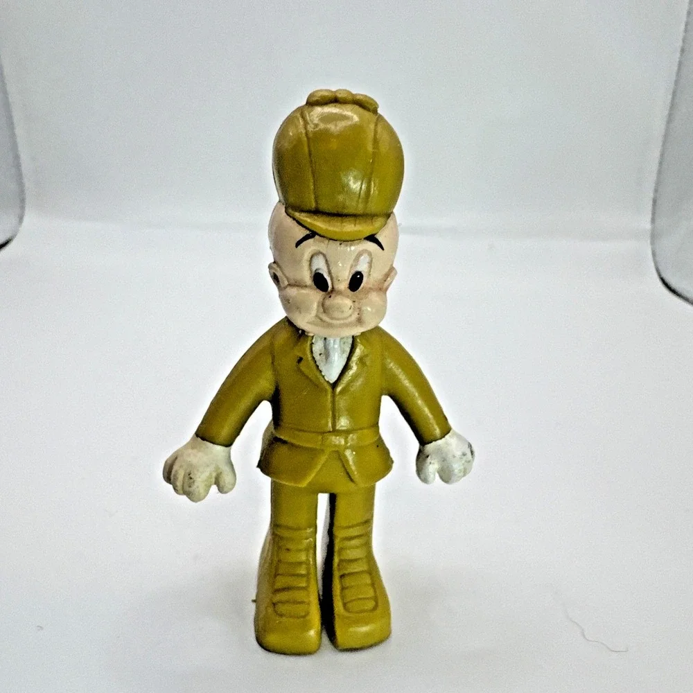 Bugs Bunny (1991) and Elmer Fudd (1988) Lot Of 2 WBI Bendable Toys‎